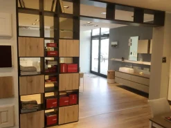 Libreria passante Scavolini in laminato opaco prezzo Outlet