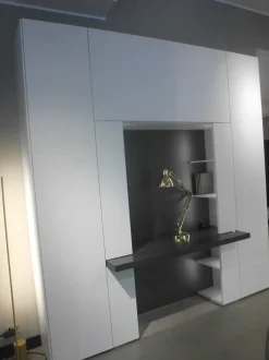 Libreria Roomy con scrivania stile moderno Roomy con scrivania di Caccaro in Offerta Outlet