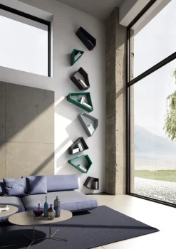 Libreria Space Voltan in stile design con forte sconto