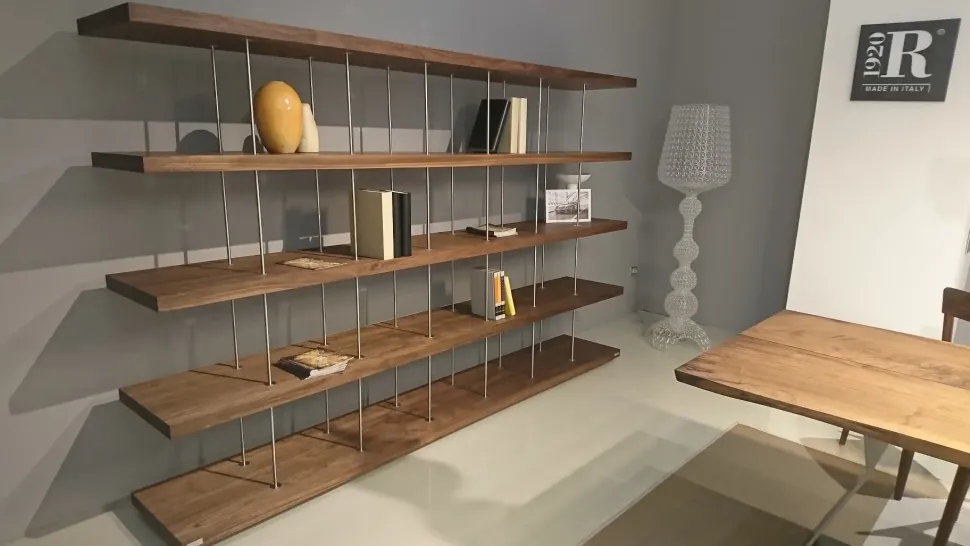 Libreria Studio renzo piano design in stile design di Riva 1920 in OFFERTA OUTLET