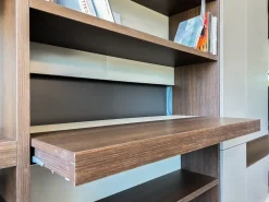 Libreria Tomasella in laccato opaco scontata -35%: scopri Libreria lineare a muro