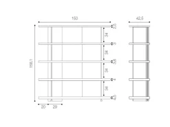 Libreria Zero.16 alta libreria di Devina nais: richiedi ora il prezzo riservato