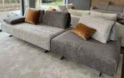 Lineare tessuto modello Divano di design abbraccio con pouf di Artigianale