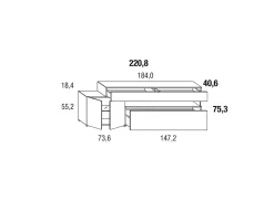 Madia 10813 mood1  di Lago in stile design scontata -35%