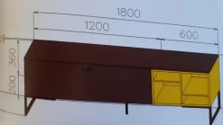 Madia Club 36 in stile moderno di Duebitalia in Offerta Outlet