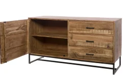 Madia Credenza 3 cassetti 1 sportello industril in stile moderno di Outlet etnico in Offerta Outlet