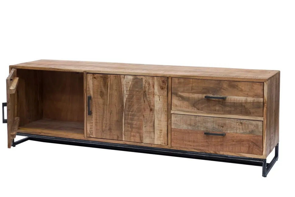 Madia Credenza 3 cassetti 1 sportello industril in stile moderno di Outlet etnico in Offerta Outlet