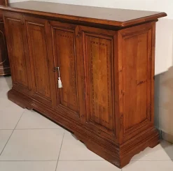 Madia Credenza in noce massello di Artigianale in stile classico scontata -53%
