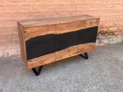 Madia Credenza industrial in legno modello in offerta in stile design di Outlet etnico in Offerta Outlet