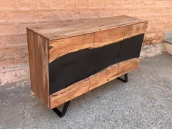 Madia Credenza industrial in legno modello in offerta in stile design di Outlet etnico in Offerta Outlet