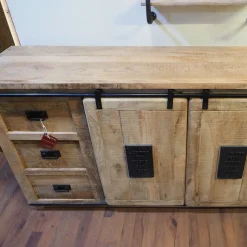 Madia Credenza madia newport jupiter vintage ante scorrevoli in stile moderno di Outlet etnico in Offerta Outlet