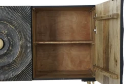 Madia Credenza mango nera 160 di Outlet etnico in stile design scontata -23%