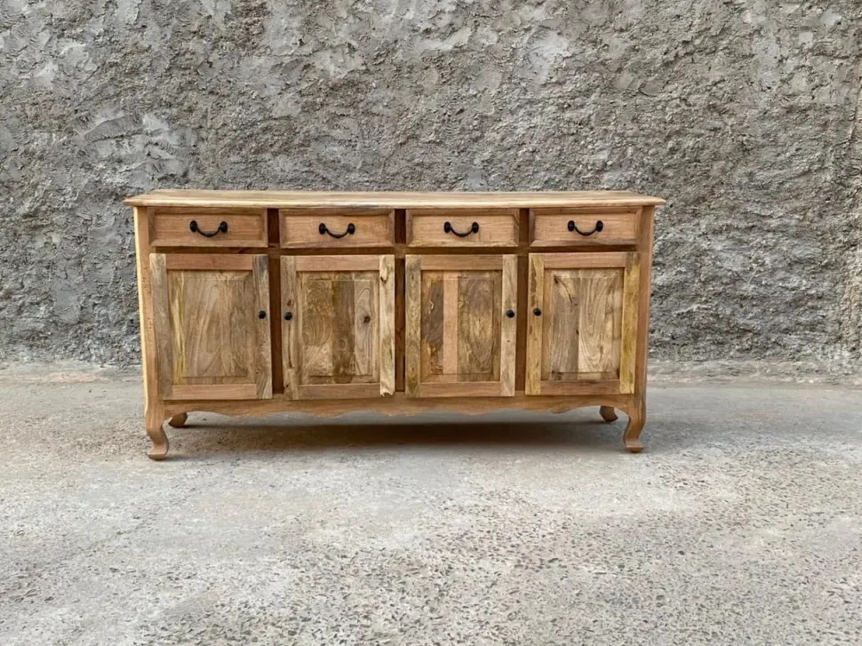 Madia Credenza maxi 4 ante 4 cassetti shabby nature e chic di Outlet etnico a prezzi outlet