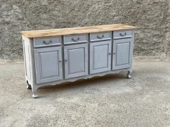 Madia Credenza maxi 4 ante 4 cassetti shabby nature e chic di Outlet etnico a prezzi outlet
