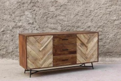 Madia Credenza rennes natural 150 di Outlet etnico in offerta