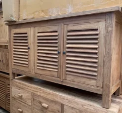 Madia Credenza teak riciclato 3a 150 cm di Outlet etnico a prezzi outlet