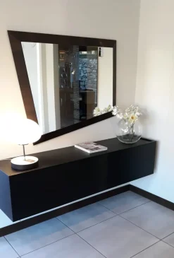 Madia Cube sospesa Olivieri in legno in Offerta Outlet