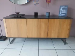 Madia di Caccaro in laminato materico Side view in Offerta Outlet