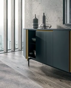 Madia di Dall'agnese in laccato opaco Slim up in Offerta Outlet