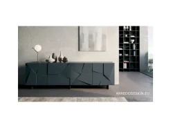 Madia di Dall'agnese in laminato opaco Concrete in Offerta Outlet