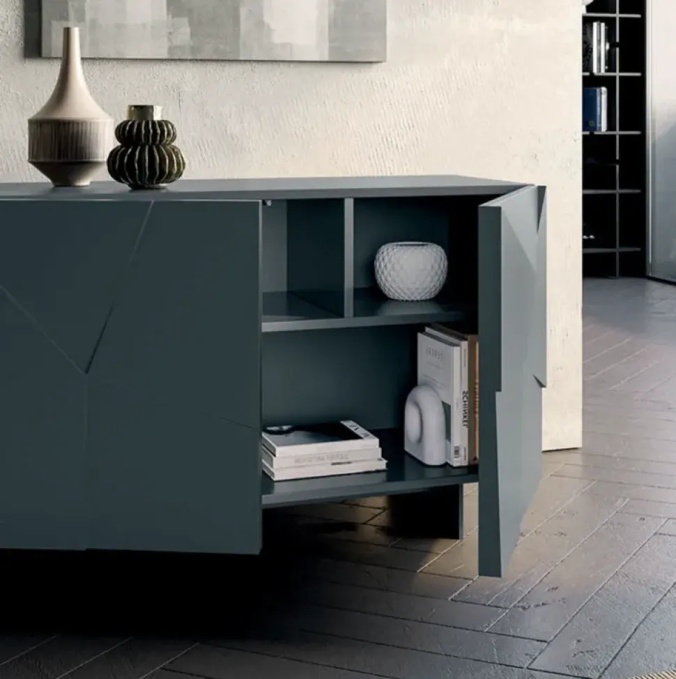 Madia di Dall'agnese in laccato opaco Madia dall’agnese modello concrete in Offerta Outlet