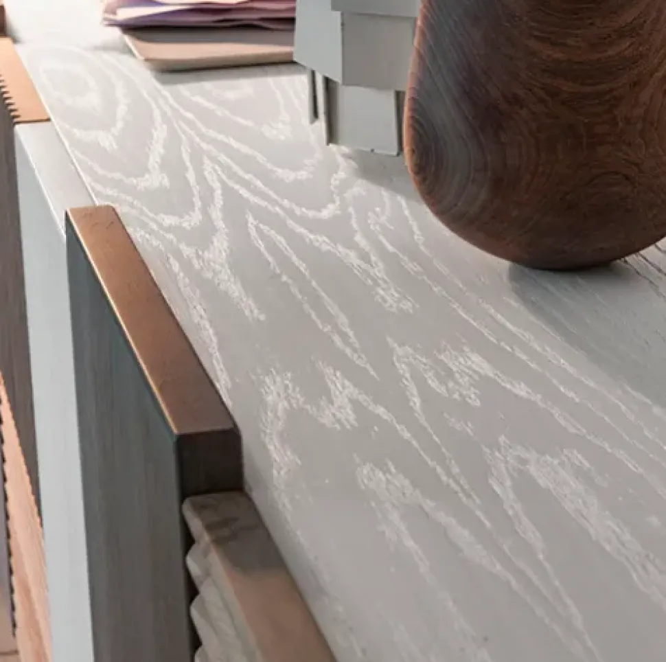 Madia di Devina nais in legno Madia zero.16 white effetto grezzo a prezzo riservato