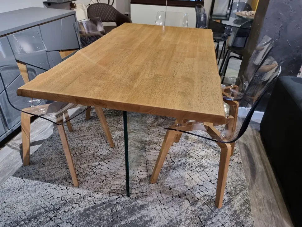 Madia di Fgf mobili in legno Trapeze 4 ante a prezzo riservato