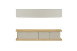 Madia di Forme’s in legno F2/form line 203 con pensili a prezzo riservato