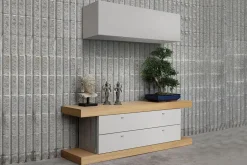 Madia di Forme’s in legno F2/form line 402 con pensili a prezzo riservato