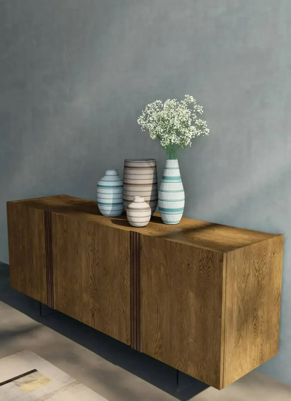 Madia di Fratelli mirandola in legno Recta in Offerta Outlet