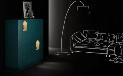 Madia di Minotti italia in laccato opaco Roma a prezzo riservato