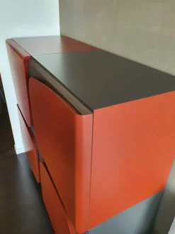 Madia di Ozzio in laccato opaco Trilogy a prezzo Outlet