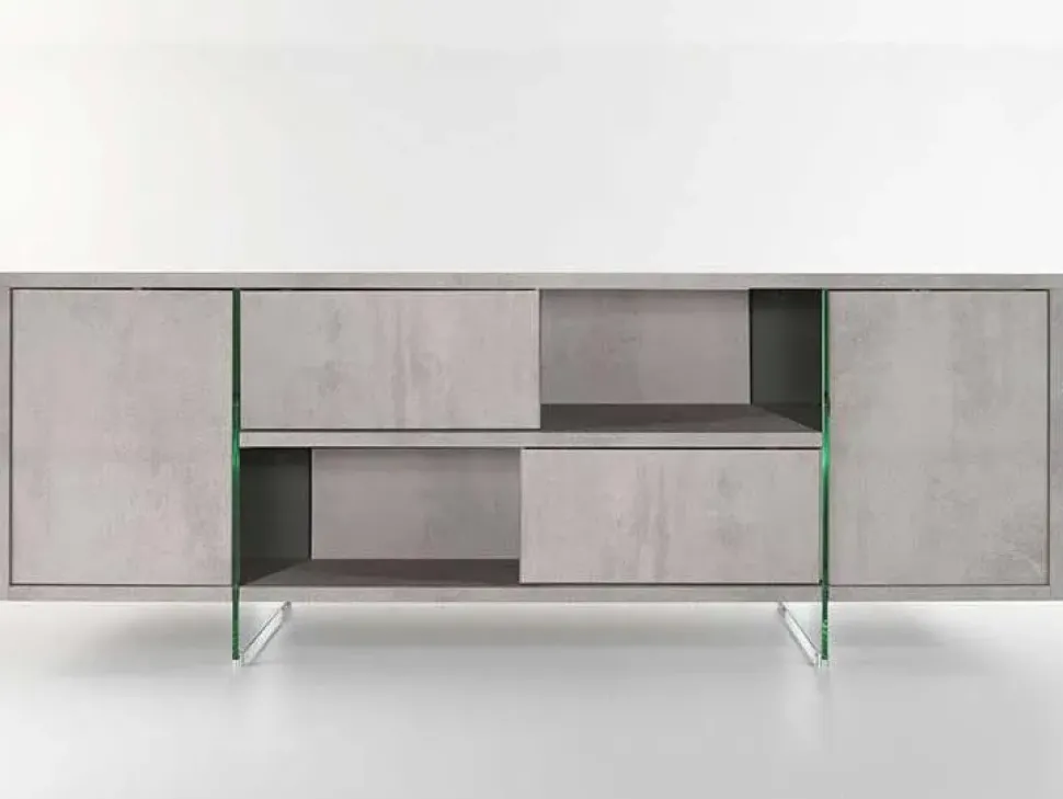 Madia di Pezzani in laminato materico Madison a prezzo Outlet