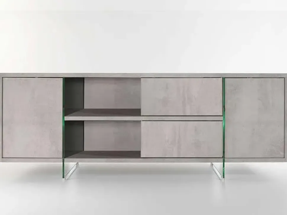 Madia di Pezzani in laminato materico Madison a prezzo Outlet