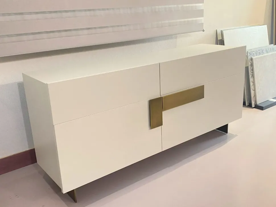 Madia di Pianca in laccato opaco Ginevra a prezzo Outlet