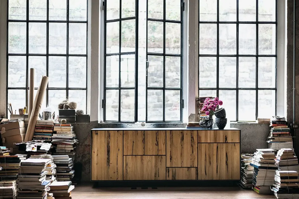 Madia di Riva 1920 in legno Rialto modulo 4.03 a prezzo Outlet