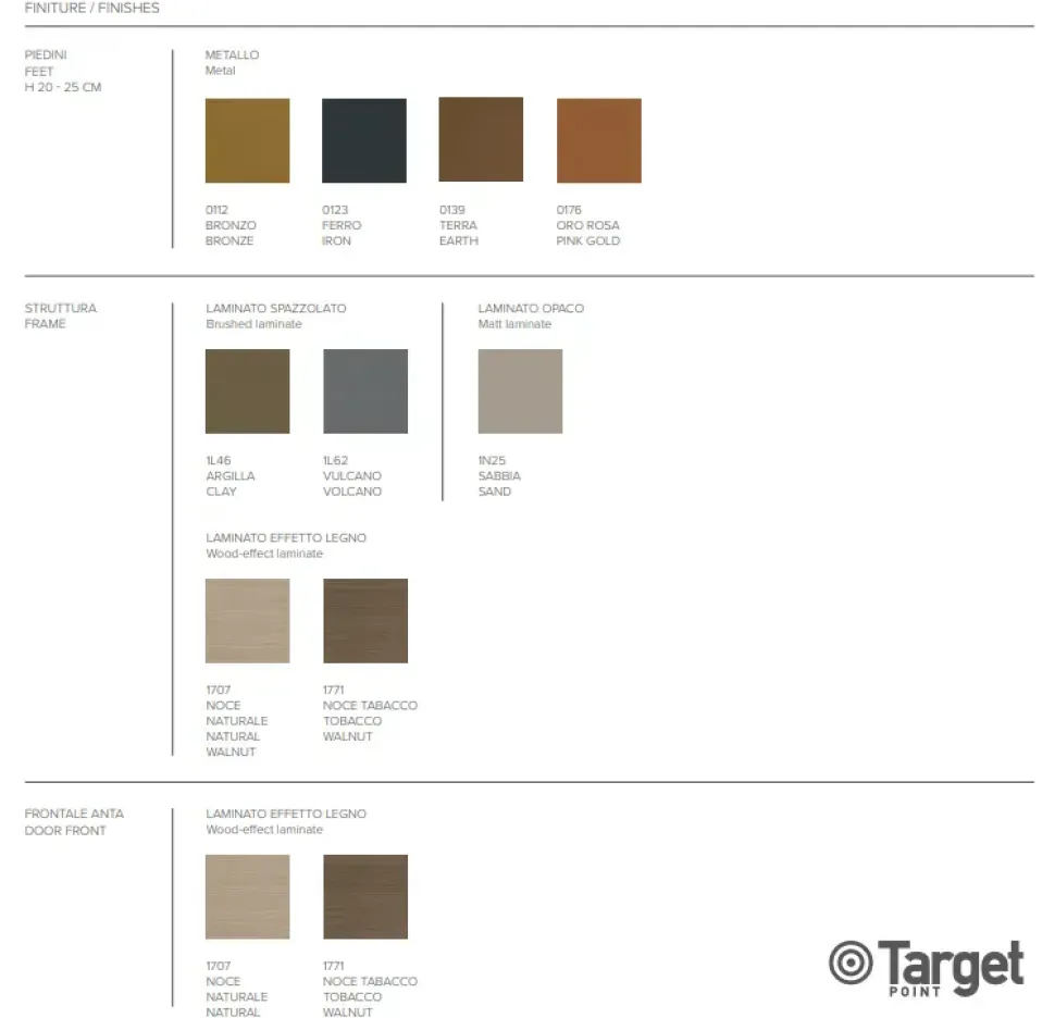 Madia di Target point in laminato opaco Demetra 220 a prezzo riservato