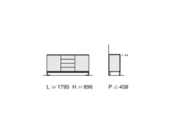 Madia Favero modello Camilla in laccato opaco