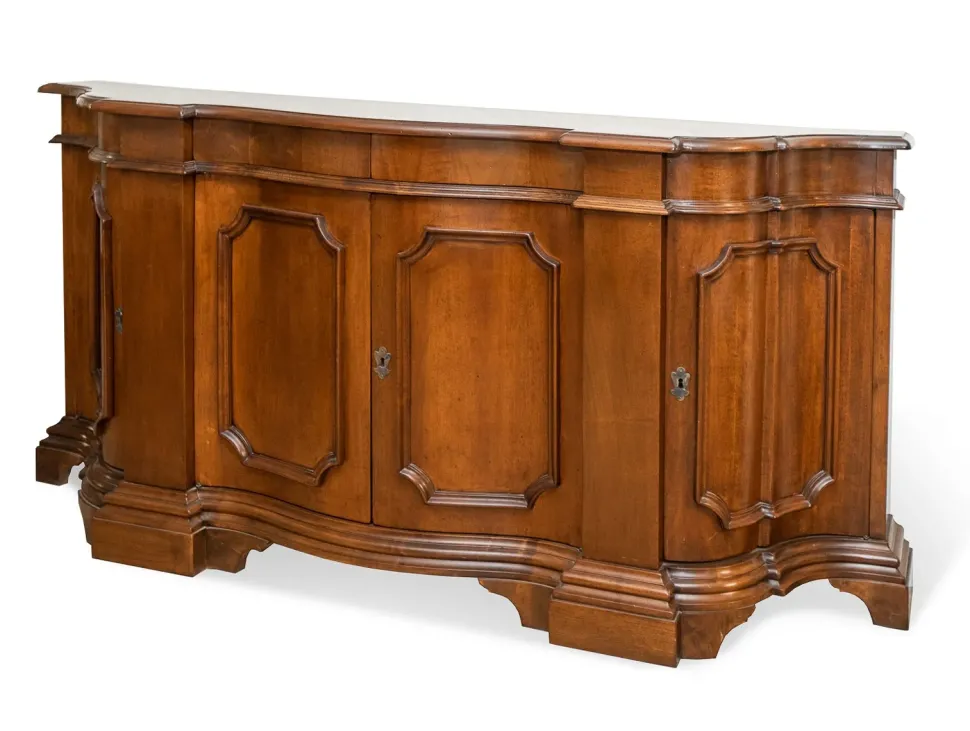 Madia in legno stile classico Sagomata Artigianale