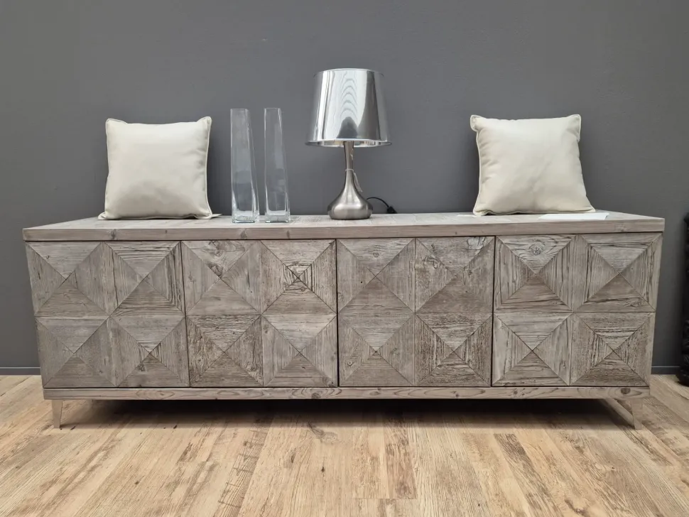 Madia in stile classico Legno vecchio di Dialma brown in Offerta Outlet