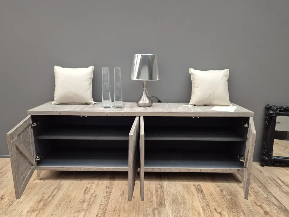 Madia in stile classico Legno vecchio di Dialma brown in Offerta Outlet