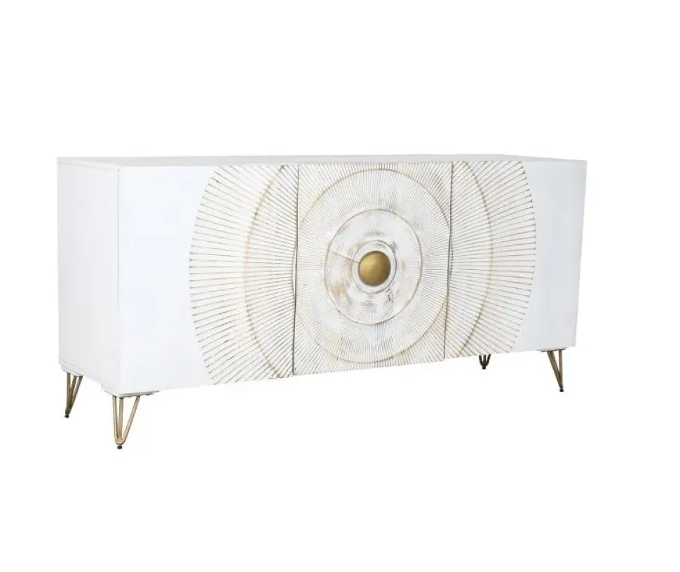 Madia in stile design Credenza mango bianco 160 di Outlet etnico a prezzo Outlet