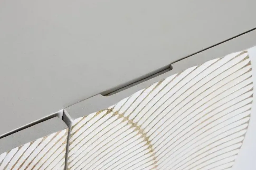 Madia in stile design Credenza mango bianco 160 di Outlet etnico a prezzo Outlet