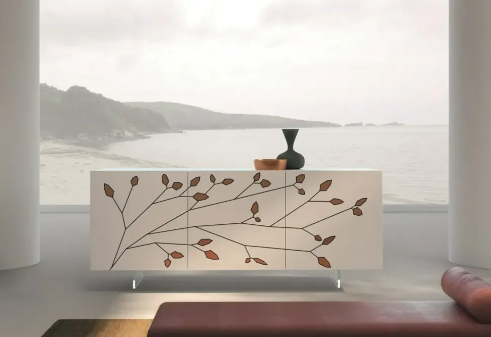 Madia in stile design Folium di Fratelli mirandola a prezzo Outlet