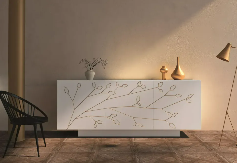 Madia in stile design Folium di Fratelli mirandola a prezzo Outlet