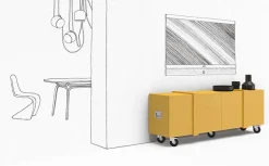 Madia in stile design Fragile di Minotti italia in Offerta Outlet