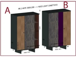 Madia in stile design Horizon di Mobilgam a prezzo scontato