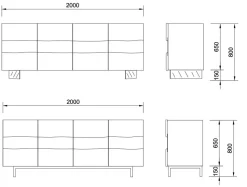 Madia in stile design Iron twins di Devina nais in offerta approfittane ora!
