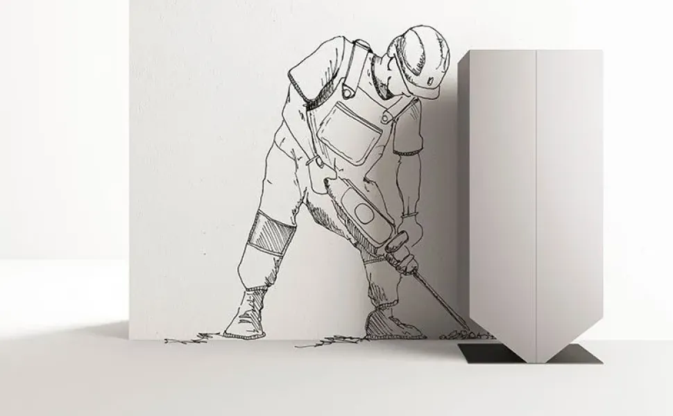 Madia in stile design Timpano di Minotti italia scontata