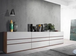 Madia in stile moderno 9864 di Giessegi a prezzo Outlet